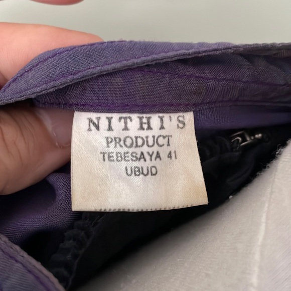 Vintage Y2K Sleeveless Button Down Vest in Purples Pink and Black, Size M - Picture 10 of 14